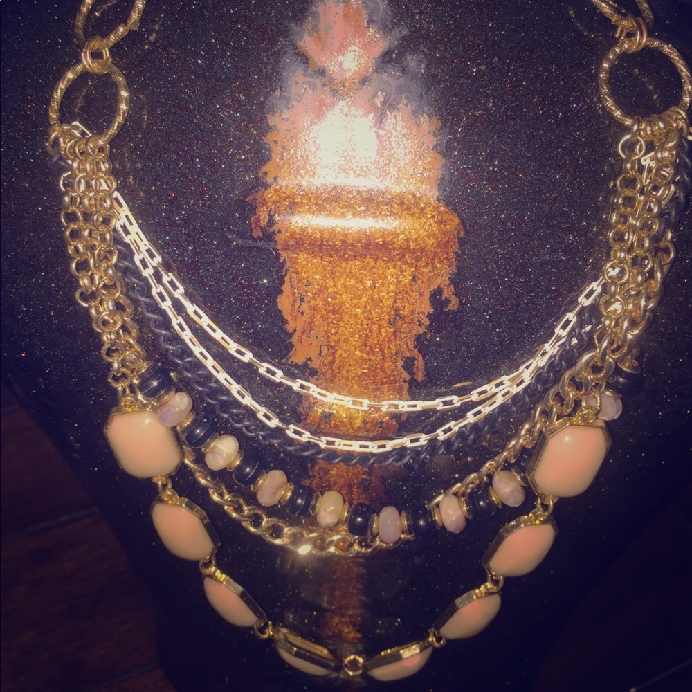 Multi strand statement necklace